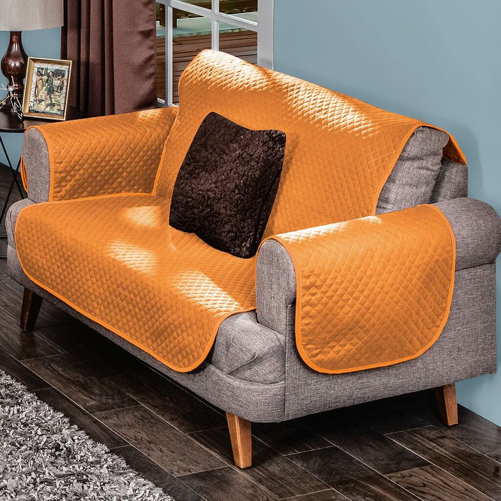 Grazia Loveseat Protector Mustard