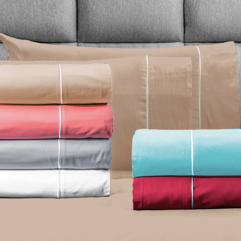 London Satin Khaki Sheet Set