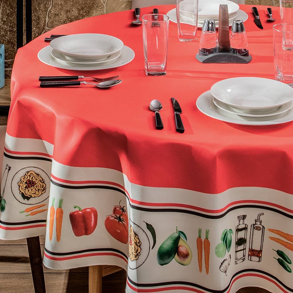 Vegetables Round Tablecloth